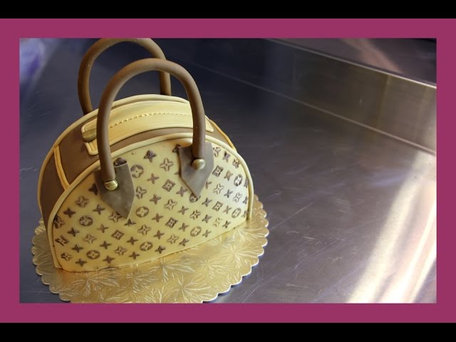 LOUIS VUITTON PURSE CAKE TUTORIAL/BIZCOCHO CARTERA POR: PASTRIES