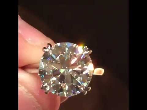 Premium Silicon Carbide diamond substitute / custom Cartier' inspired platinum engagement ring