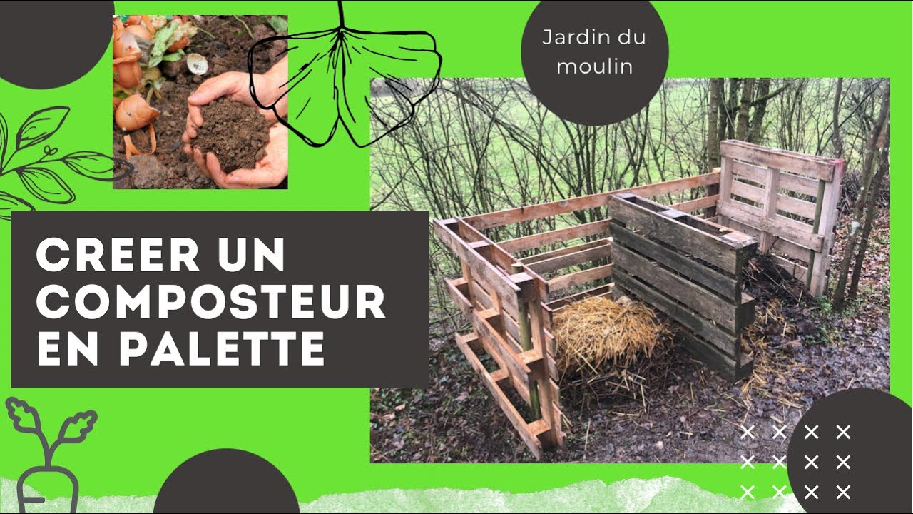 🛠Comment faire un bac à compost en palette en 30 min - YouTube