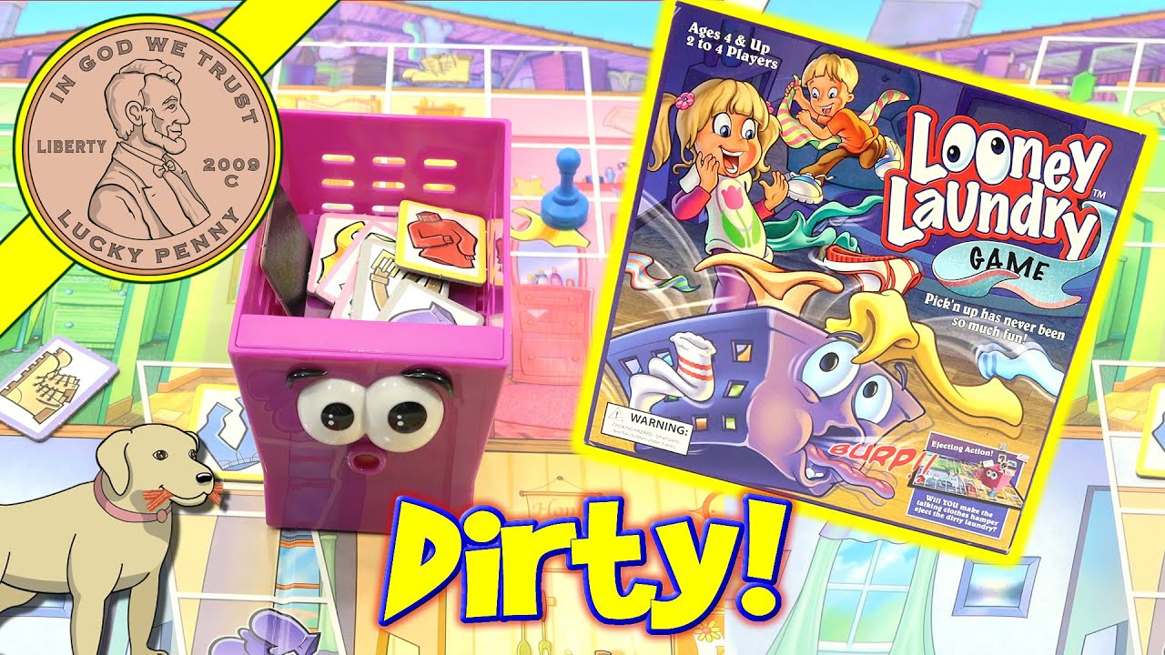 Looney Laundry The Dirty Laundry Game - The Basket Burps ...