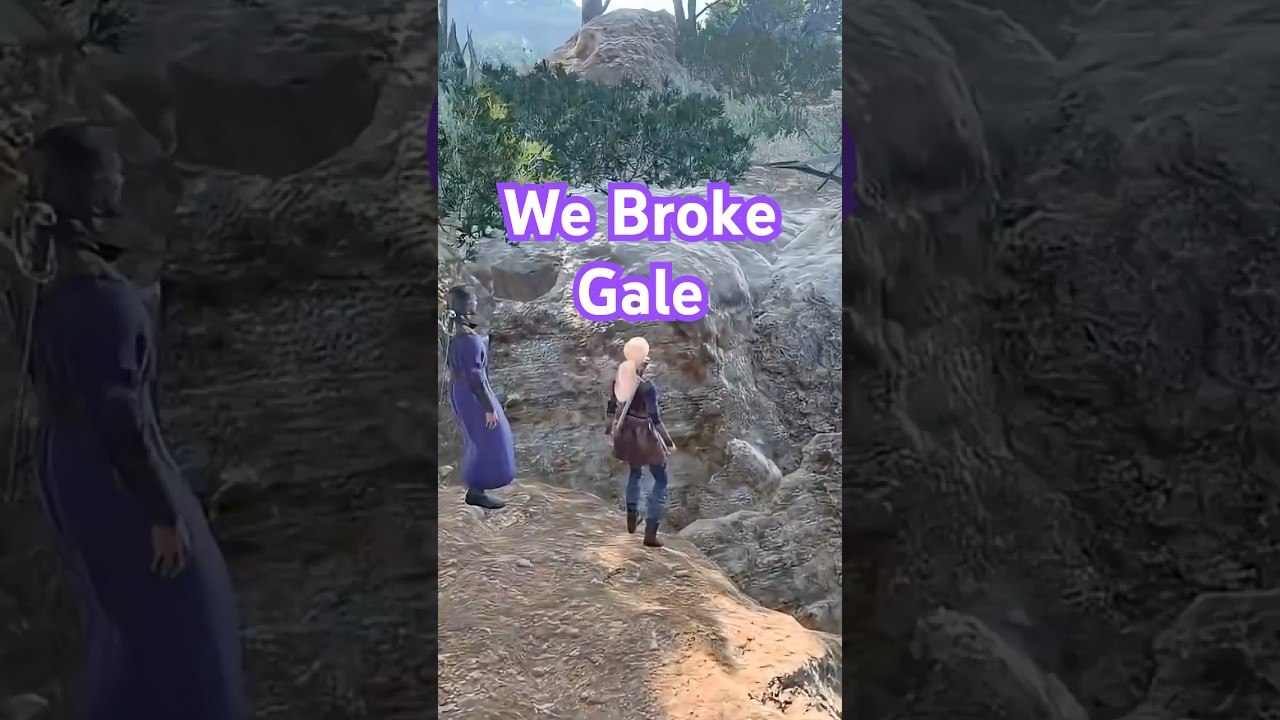 Gale's most awkward moment funny glitch  #baldursgate3 #bg3 #galebg3