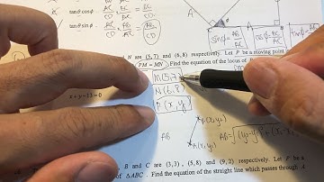 HKDSE 2021 Math paper 2 - #25  coordinate geometry locus