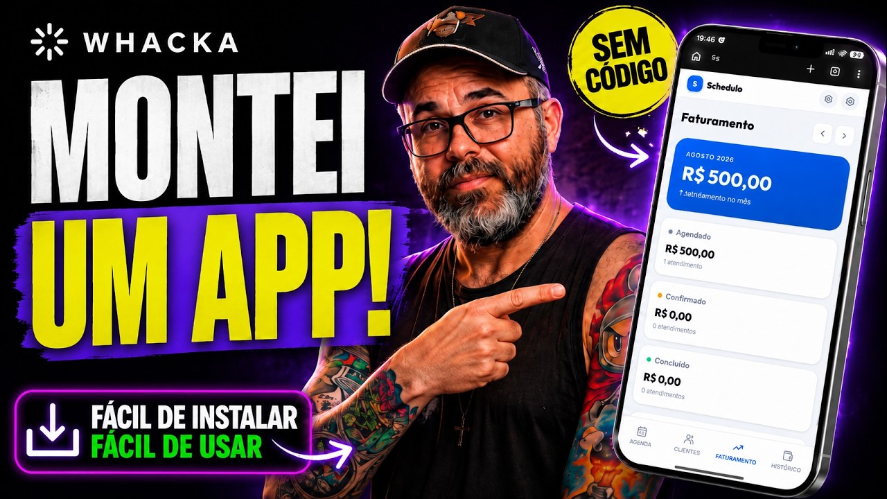 Whacka: criei um App de Agendamento que poderia virar um produto e Faturar alto