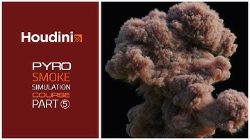 Houdini Basic Pyro - Part 5 - Adding Finest Details with Gas DISTURBANCE #vfx #Houdini #Pyro