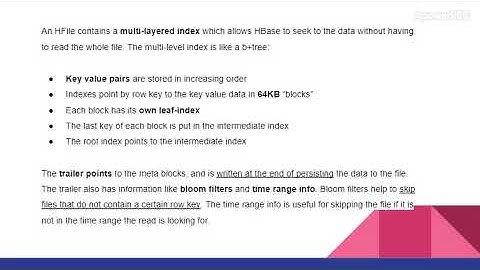 HBase Interview question: HFile part 1