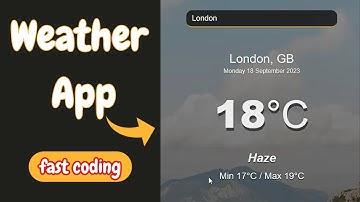 Weather App fast coding