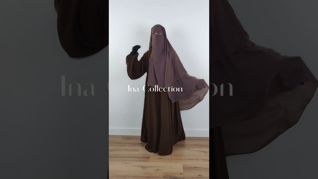 Niqab and Khimar Set Selma 2 Layer-Long#abaya #abayadress #hijab #abayahijab #abayamodern #hijab