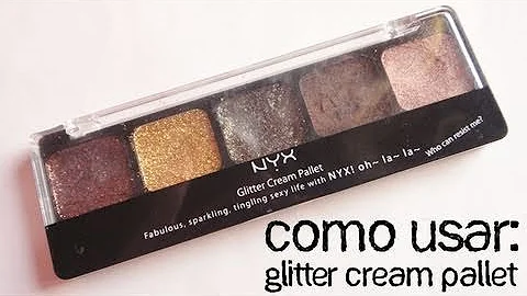Como usar glitter cremoso na maquiagem?