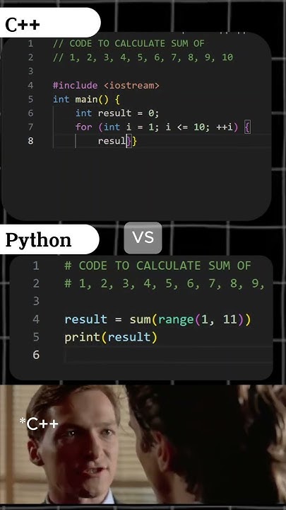 C++ vs Python | Calculate sum #visualstudiocode - YouTube
