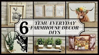 6 Everyday Farmhouse Decor DIYs and Spring TEMU Haul