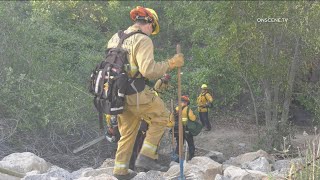 Brush Fire Scorches 4 Acres During Dry Heat Wave | Riverside