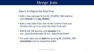 Merge Join Transformation | Advanced SSIS Joins