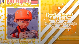 Preset + Tutorial Transisi 3D Simple Candy Style 4 Pict aesthetic ! || Preset Di Desk ! || 💖💦 screenshot 4