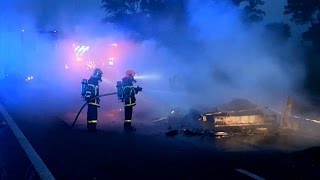 Van Driver Killed After Migrants Block Calais Road With Tree Trunks