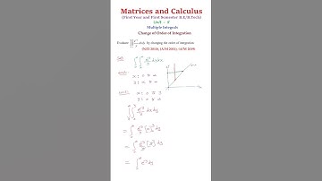 Change of Order of Integration_(A/M 2019) #shorts #hariganeshmaths