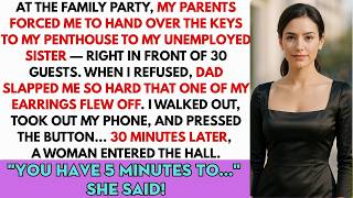 My Parents Forced Me To Give My Penthouse To My Sister. When I Refused — Dad Slapped Me, So I...