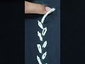 Simple black in white border Embroidery Design|#ytshorts #trending #art #hand embroidery