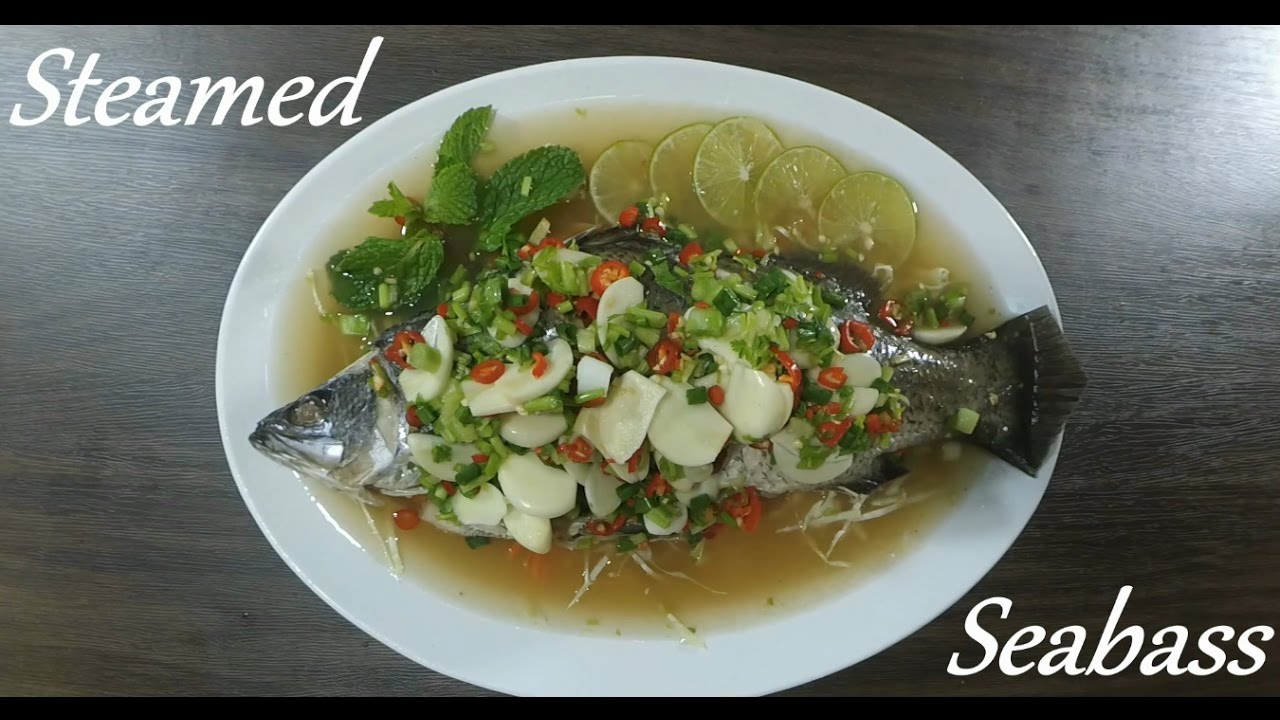 Thai Food. Steamed Fish with lime and chili. YouTube