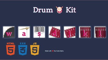 How to make Drum Kit | Using HTML, CSS  and JAVASCRIPT