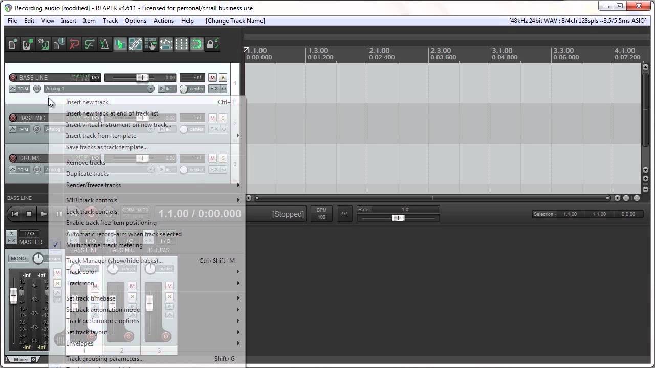 How to record audio in Reaper YouTube