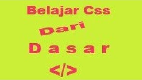 CSS Dasar background #3