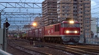 2020.02.04 貨物列車（6099列車）秋田駅発車