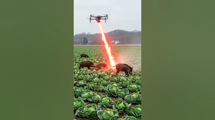 Laser Drone vs. Wild Boar INVASION! 💥