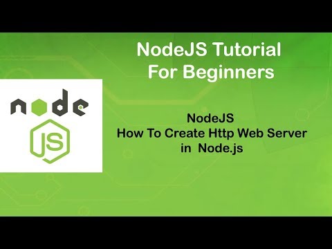 NodeJS Tutorial For Beginners  Part06#  How to create http web server in nodeJS