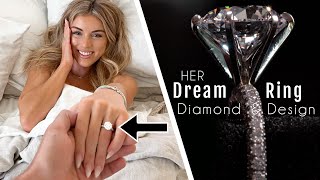 Details of Her Custom Diamond Engagement Ring