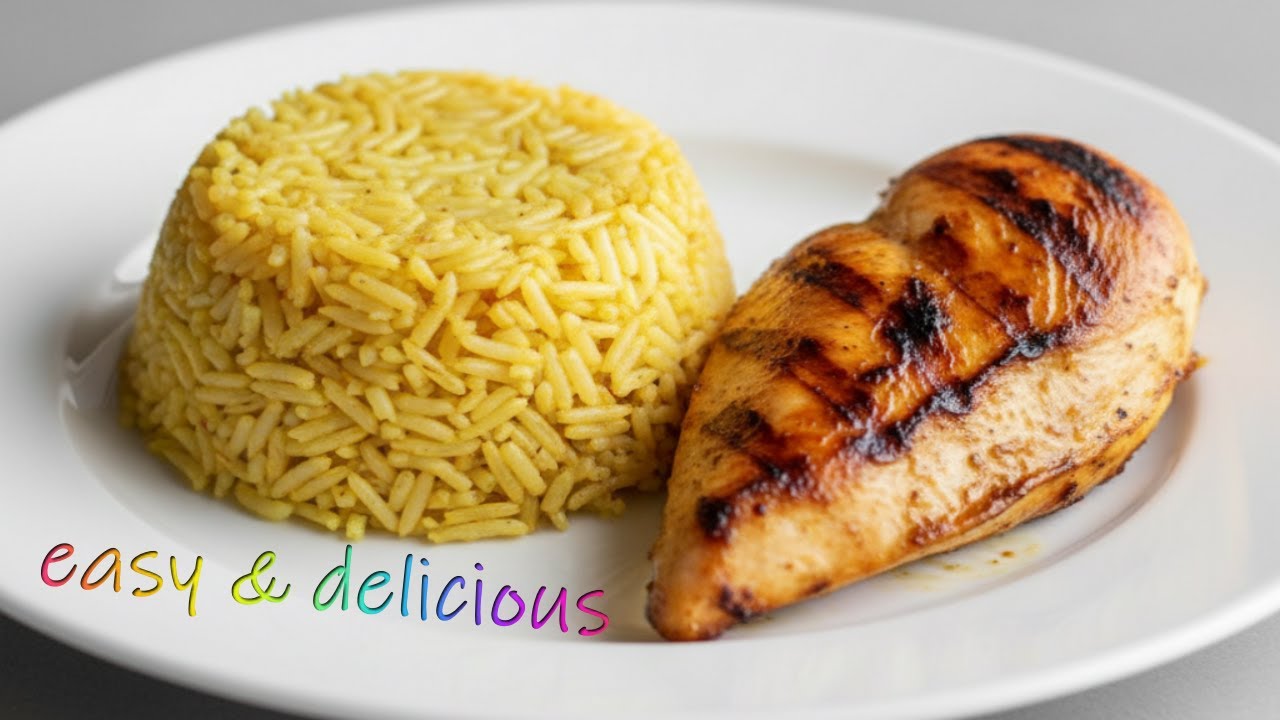 Delicious rice dish with chicken/simple and easy 🍚🍗