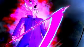 Behold The Power Of A God Dragon Ball Xenoverse 2 Goku Black Sab Jacket With Scythe Youtube - goku black sab jacket roblox