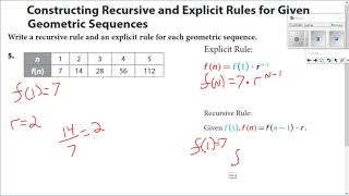 Famous 14 2 Constructing Recursive and Explicit Rules for given geometric Sequences Wealth