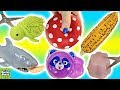 Cutting Open Squishy Foot Eating Shark! Homemade Stress Ball Sparkle Putty
