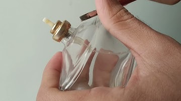 How to Remove/open perfume bottle cap/top using minus screw driver.