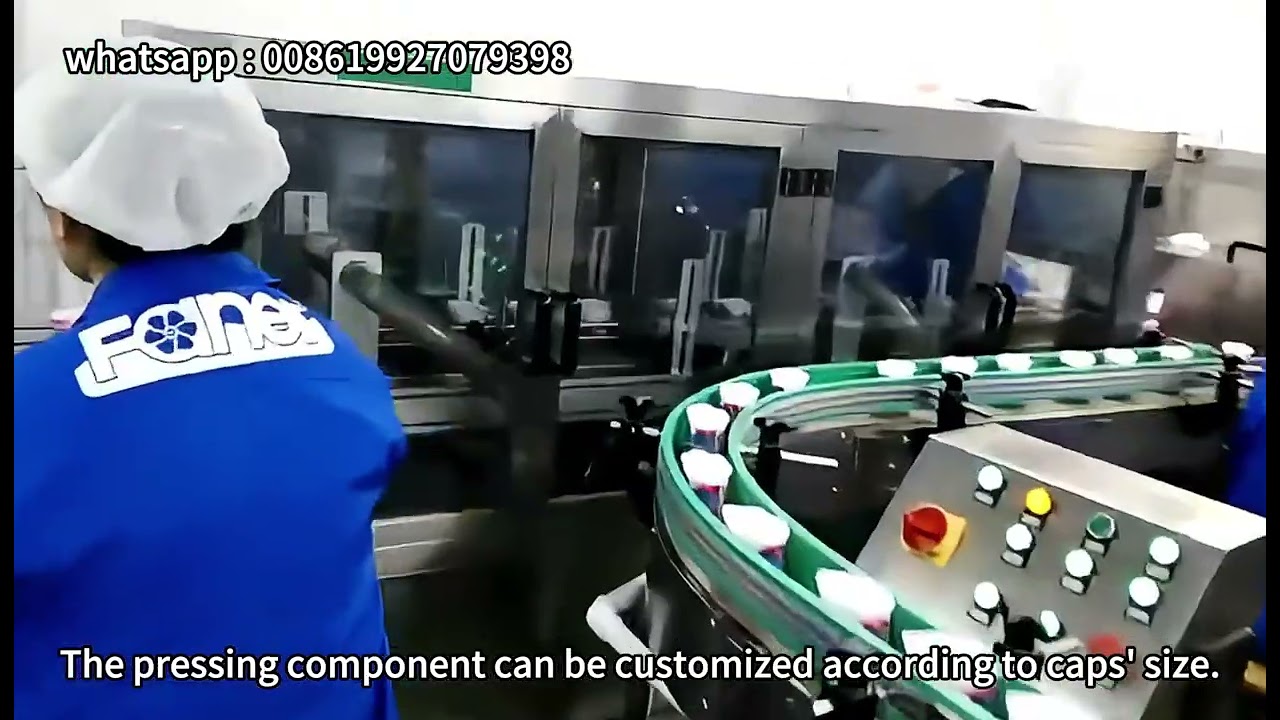 Automatic Lid Pressing Machine for Plastic Jar Cover Bottle Screw Capping Pressing Machine