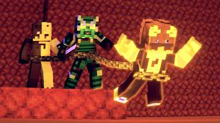 We Tried Beating Minecraft CHAINED Together…