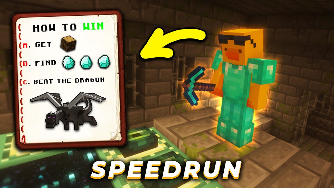 We speedran Minecraft for the first time