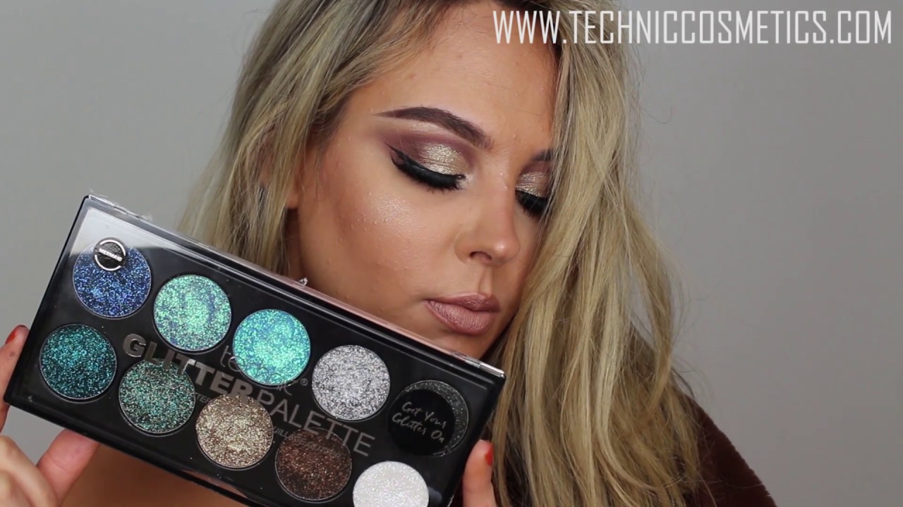 TECHNIC COSMETICS - Christmas Glitter Palette Tutorial