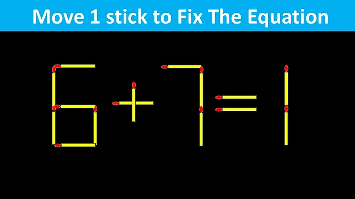 Improve IQ - Fix The Equation #matchstickpuzzle #simplylogical