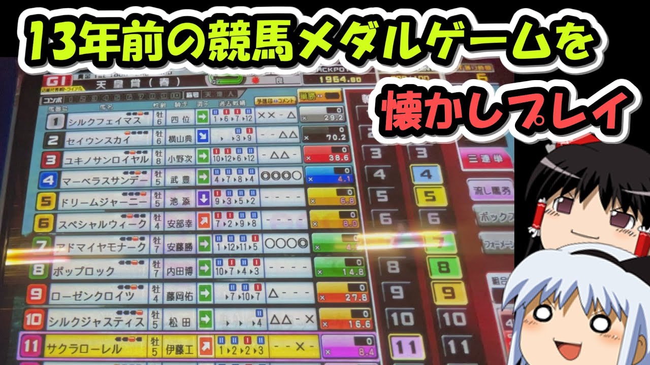 【メダルゲーム】13年前の競馬メダルゲームで懐かしむ　(G1ホースパークジャッジメント)