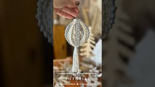 Tutorial Makramee Weihnachtsbaumkugel #macrame #tutorial #diy #christmas