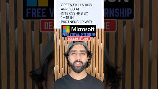 Free Microsoft AI Virtual Internship #microsoft #internship #aasifcodes