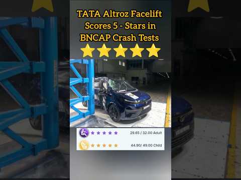 TATA Altroz Crash Tests ll #tata #shorts #shortsfeed #tataaltroz #crashtest #altroz2025