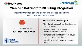 Webinar: BestNotes Integration with CollaborateMD