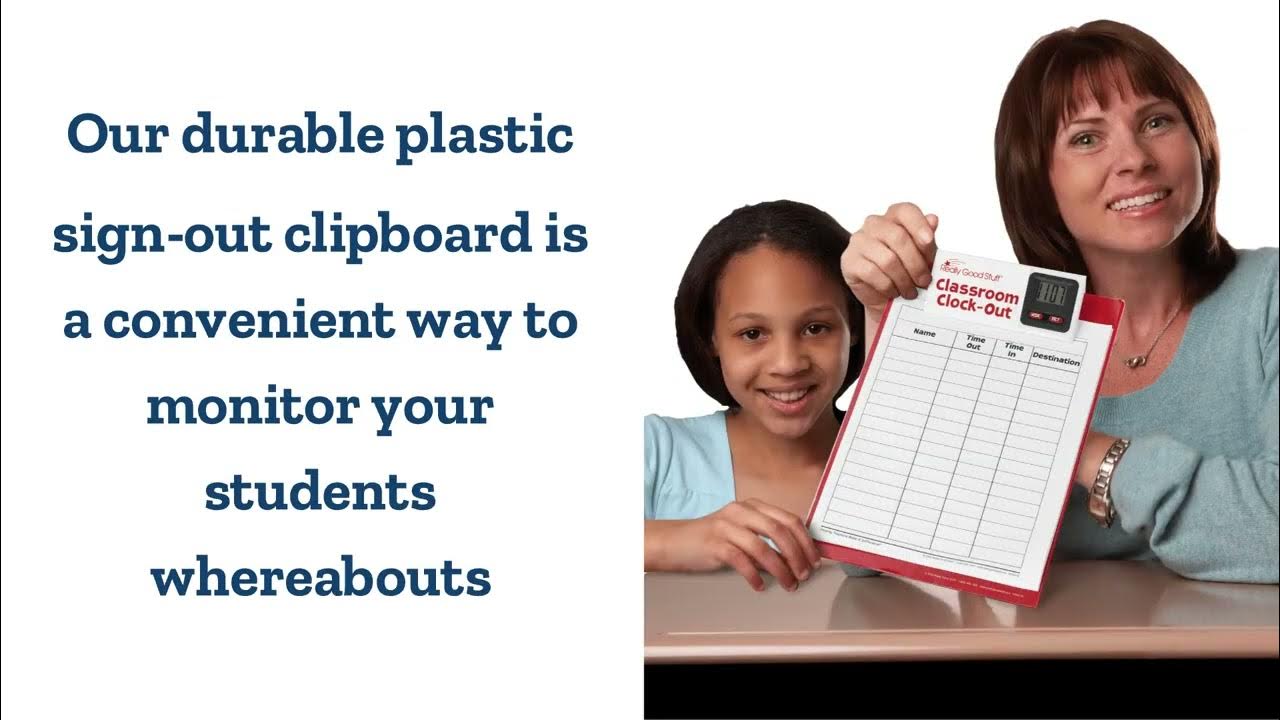 Classroom Clock Out Clipboard 1 set YouTube