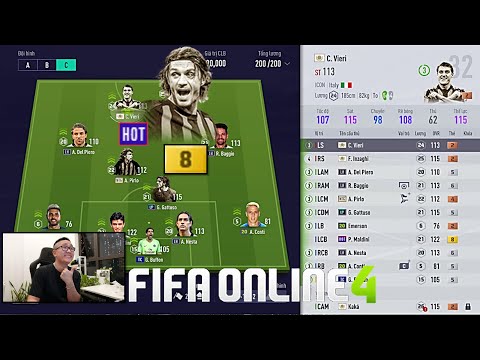 FIFA ONLINE 4: Maldini HOT +8 Cùng I Love Đi Chợ, Đập Thẻ, Build Team ITALY LEGEND MAX PING Nhất