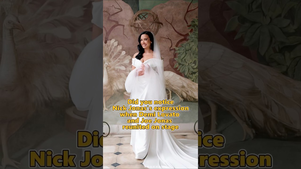 Did you notice Nick Jonas's expression when Demi Lovato and Joe Jonas reunited on stage