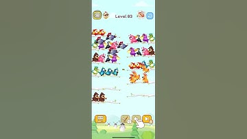 Bird sort color level 83/sorting game/complete levels #game #puzzle #colors #birds #solution