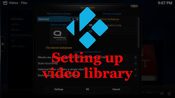 Setting up your initial video content in Kodi