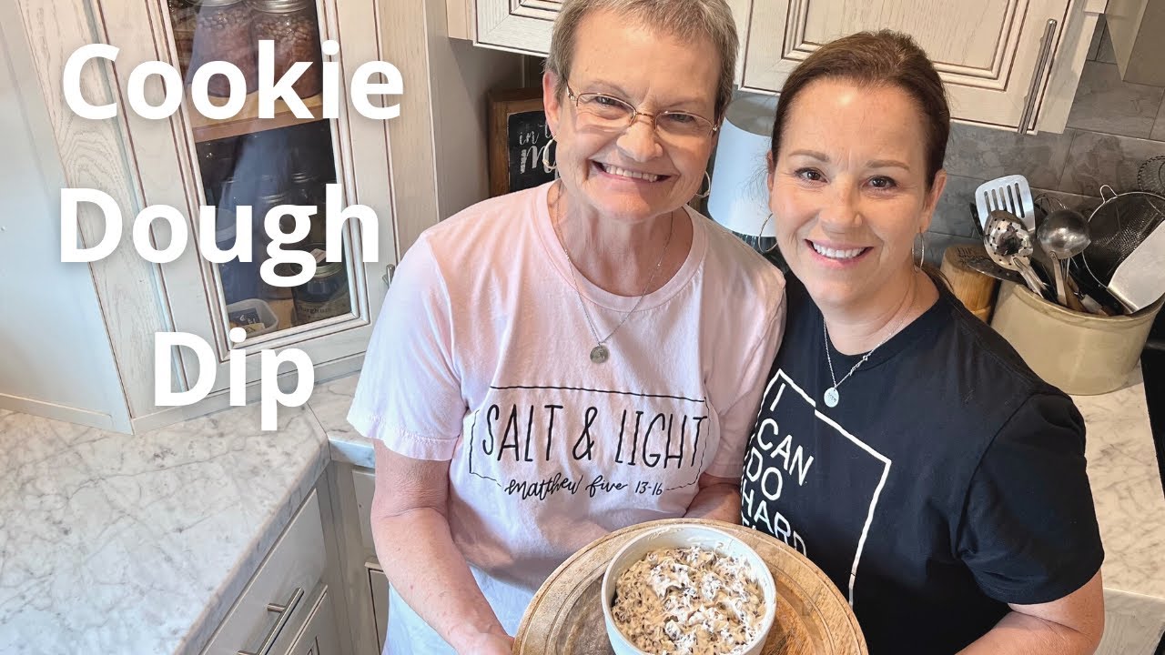 Cookie Dough Dip Easy Dessert Recipe to eat with Graham Crackers